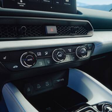 2027 Honda Prelude Dual-Zone Climate Control detail (exhilarating hybrid coupe).